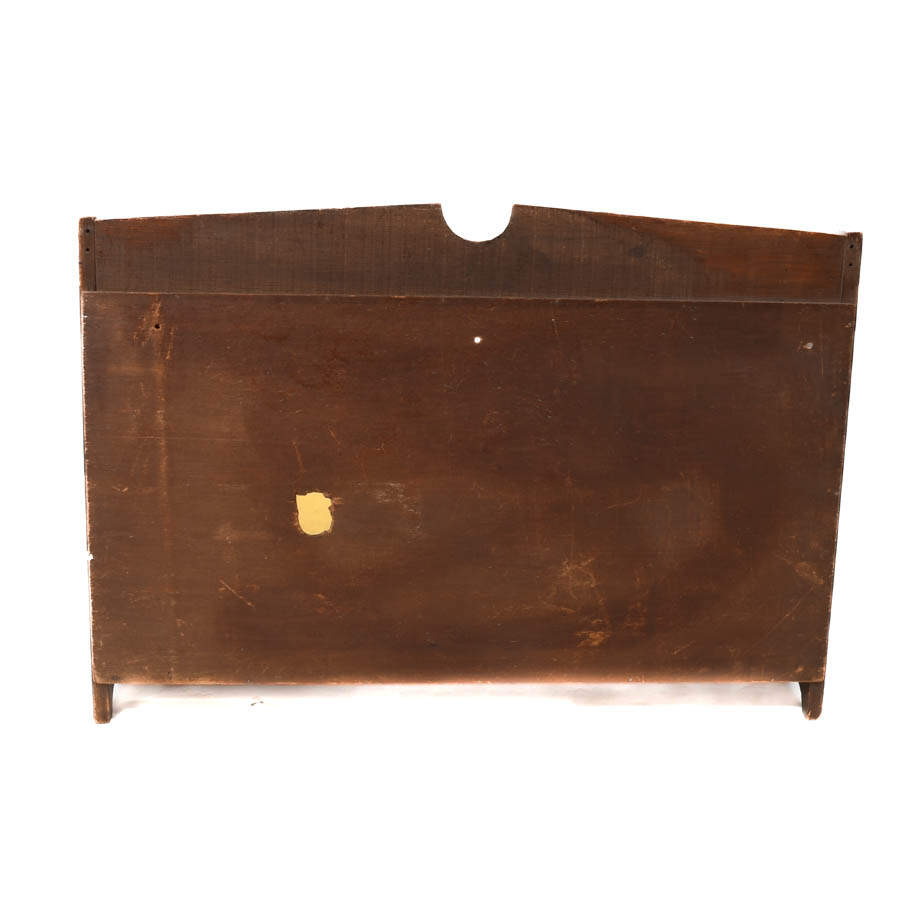 Amber Glass and Walnut Wall Display Cabinet-6
