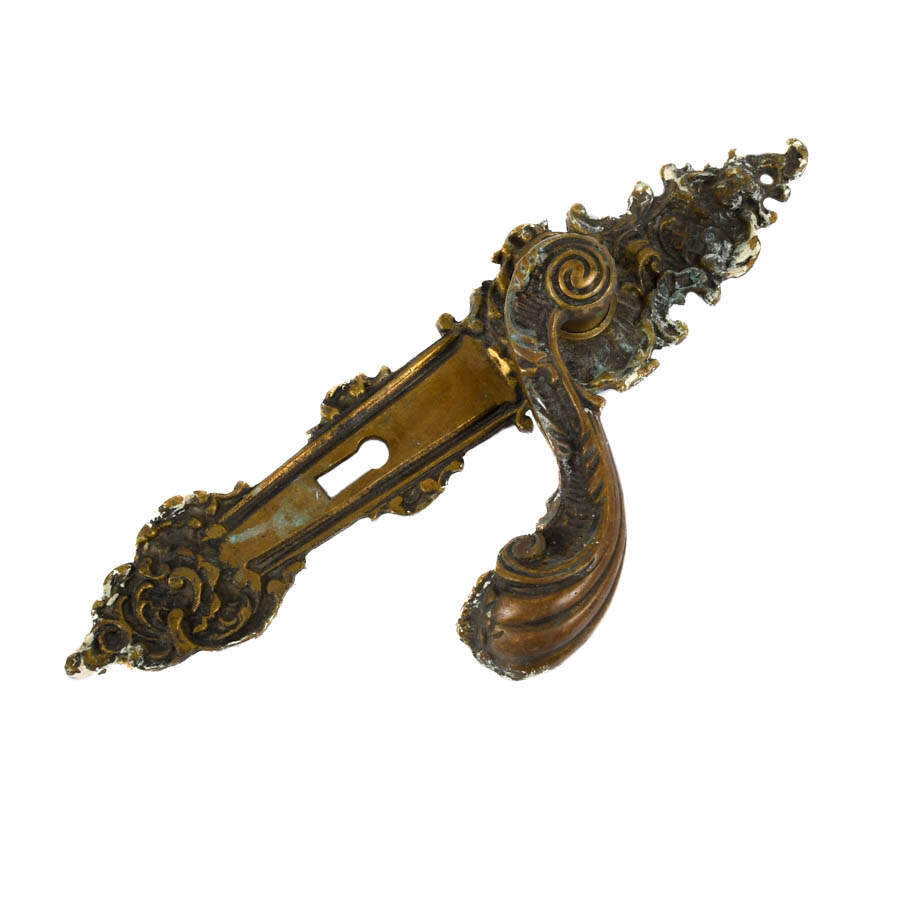ANT BRASS BAROQUE-STYLE DOOR HANDLE-2