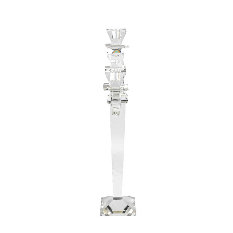 Heavy Crystal Centerpiece Candelabra-5