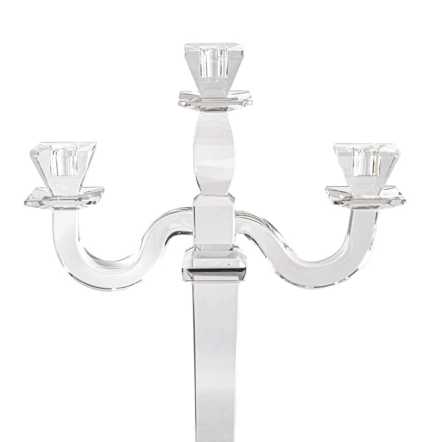 Heavy Crystal Centerpiece Candelabra-3