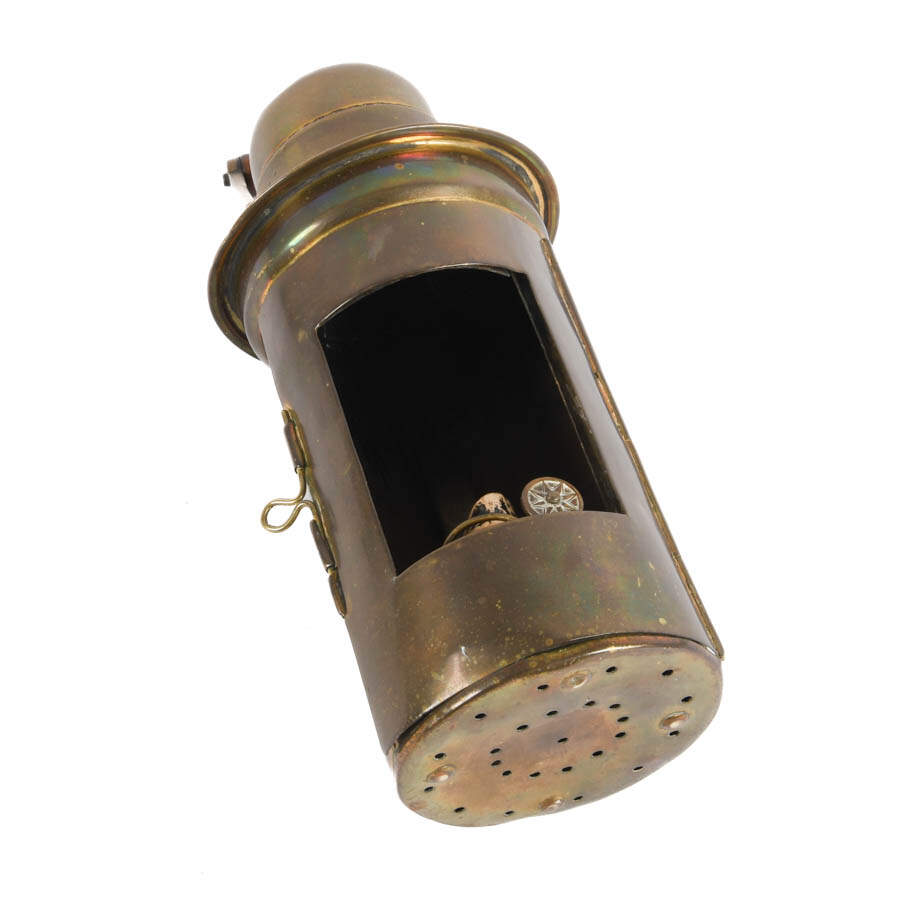 Antique Brass Ship's Lantern-7