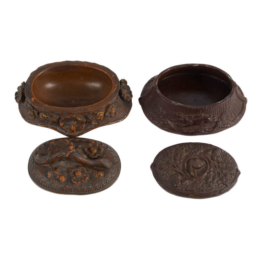 Group of Two Lidded Dresser Caskets-4