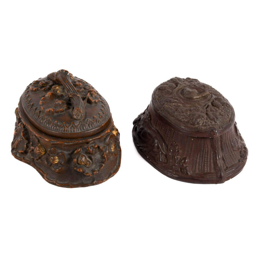 Group of Two Lidded Dresser Caskets-2
