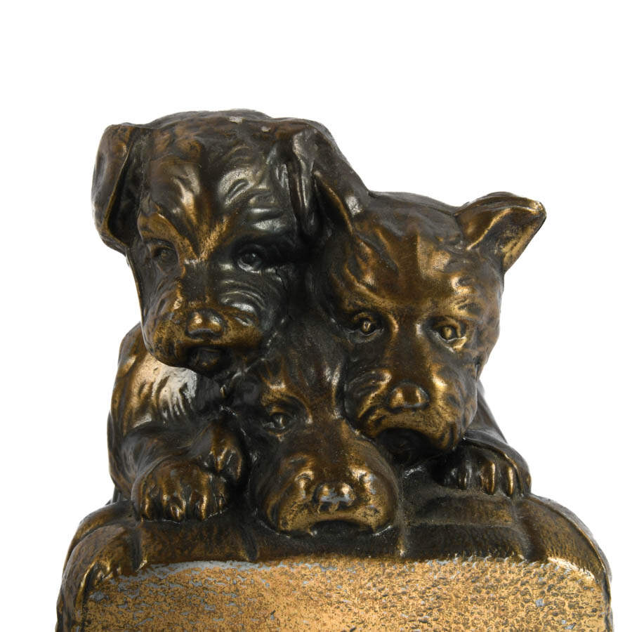 Pair of Mid-Century Modern Cast Metal Terrier Dog Bookends-7