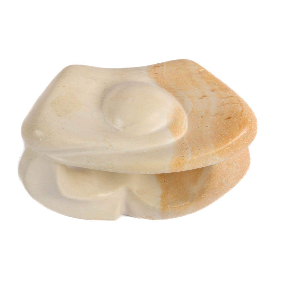 Signed Mutoto Carved Abstract Stone Sculpture-6
