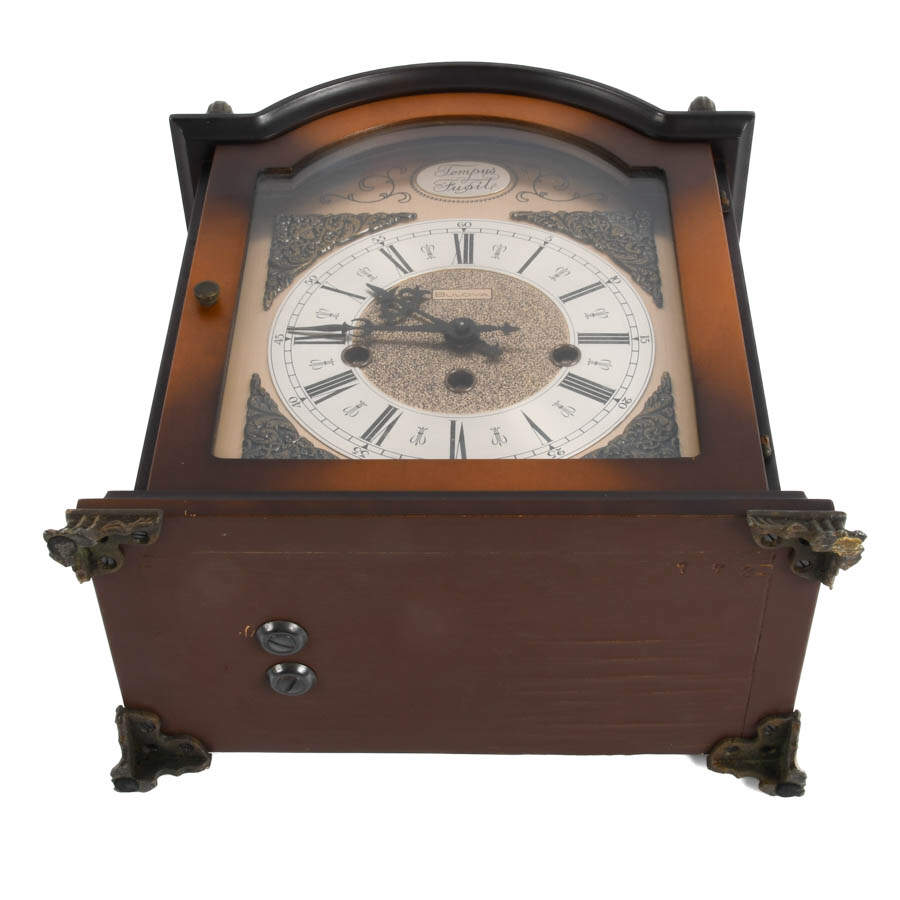 Bulova Tempus Fugit Westminster Mantel Clock-8