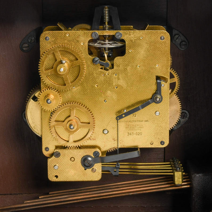 Bulova Tempus Fugit Westminster Mantel Clock-6