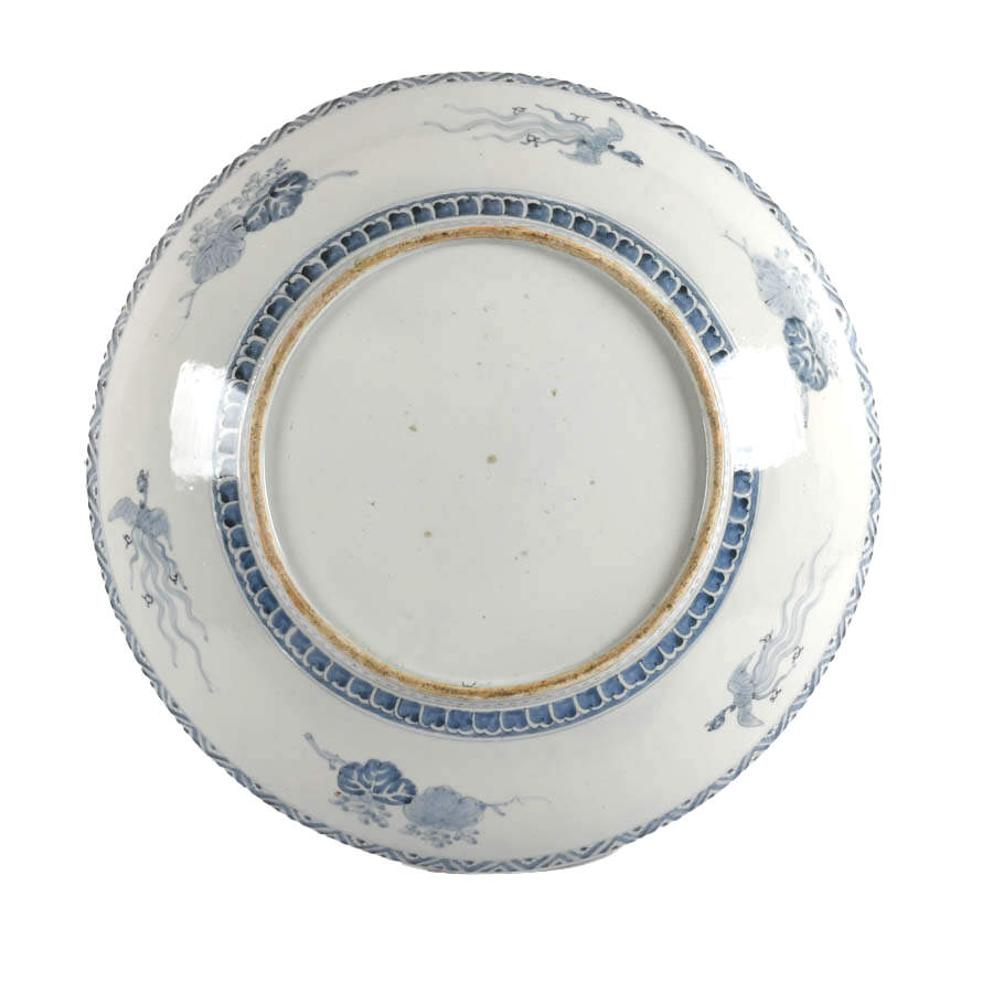 Oversized Antique Chinese Famille Verte Porcelain Charger-5