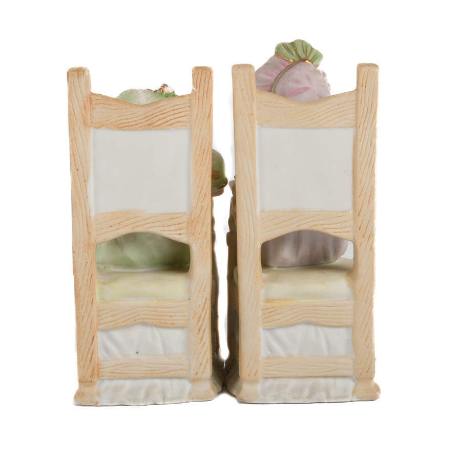 Pair of German Bisque Seated Children Figures-4
