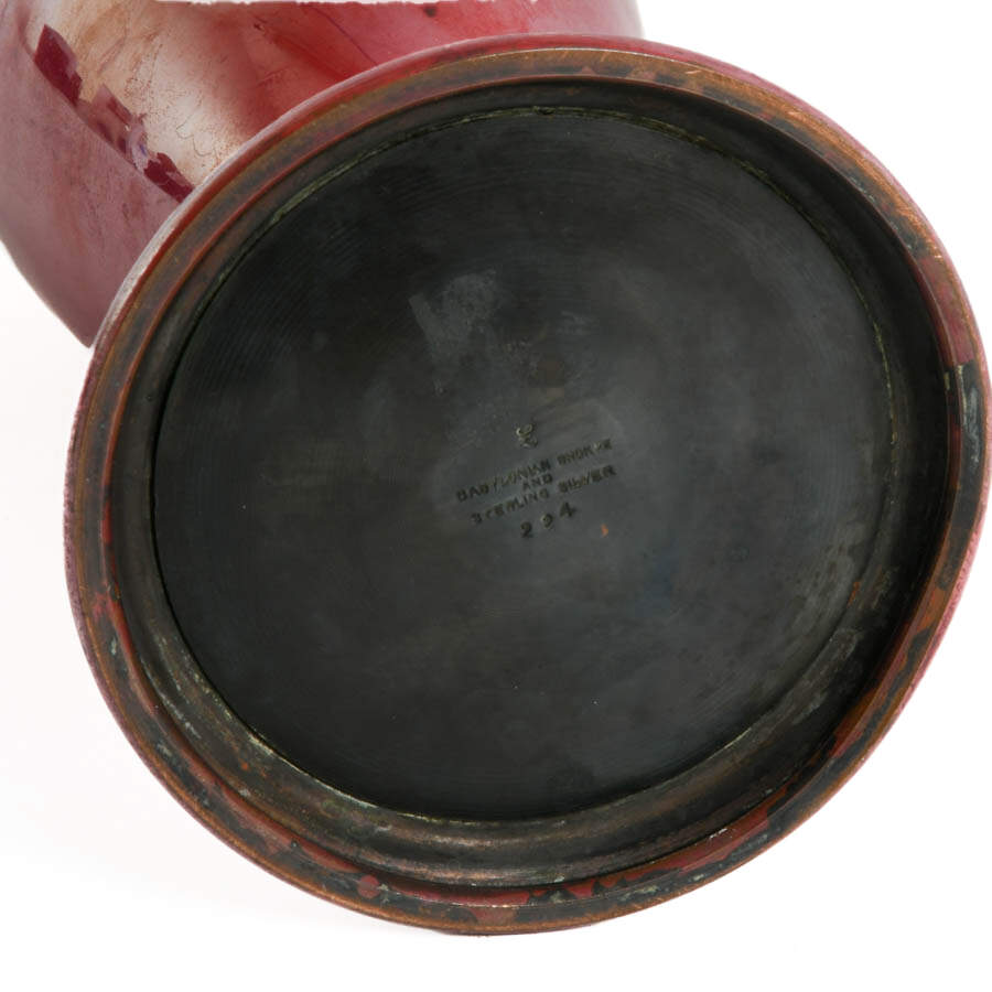 La Pierre Babylonian Bronze and Sterling Silver Vase-4