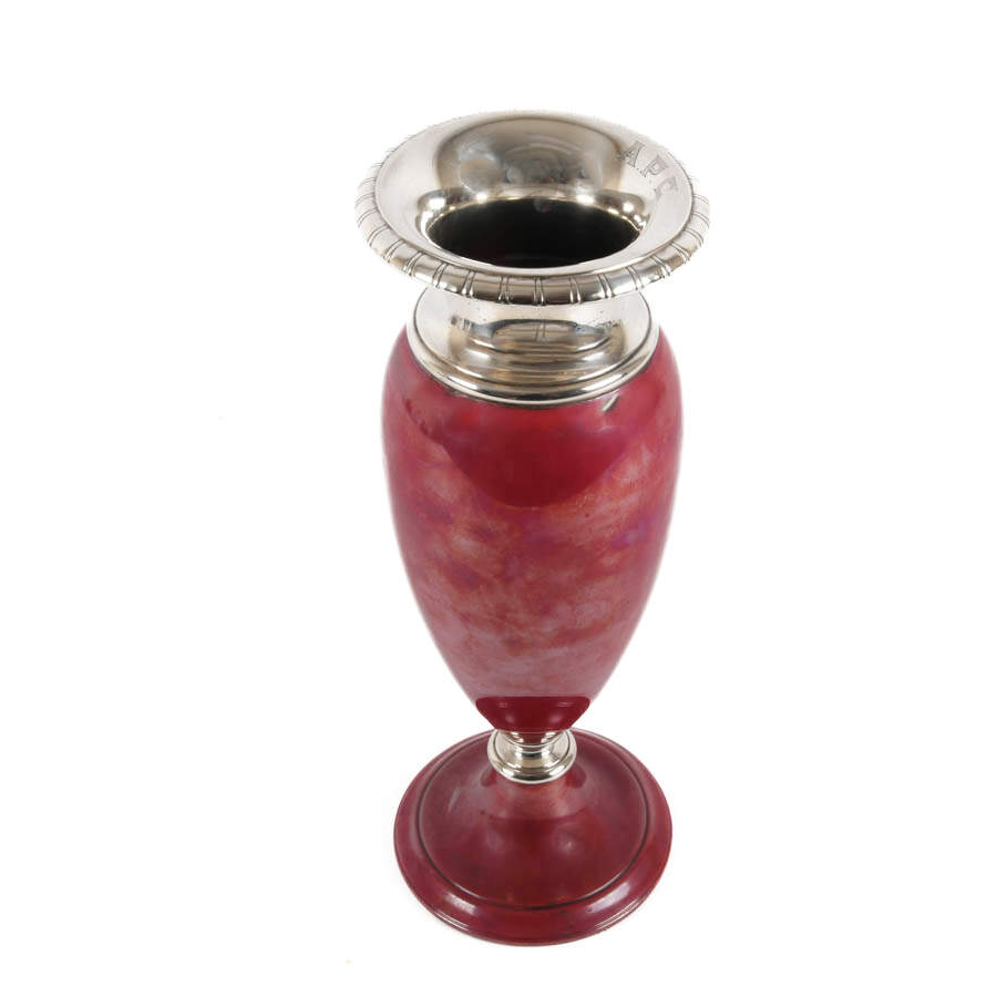 La Pierre Babylonian Bronze and Sterling Silver Vase-3