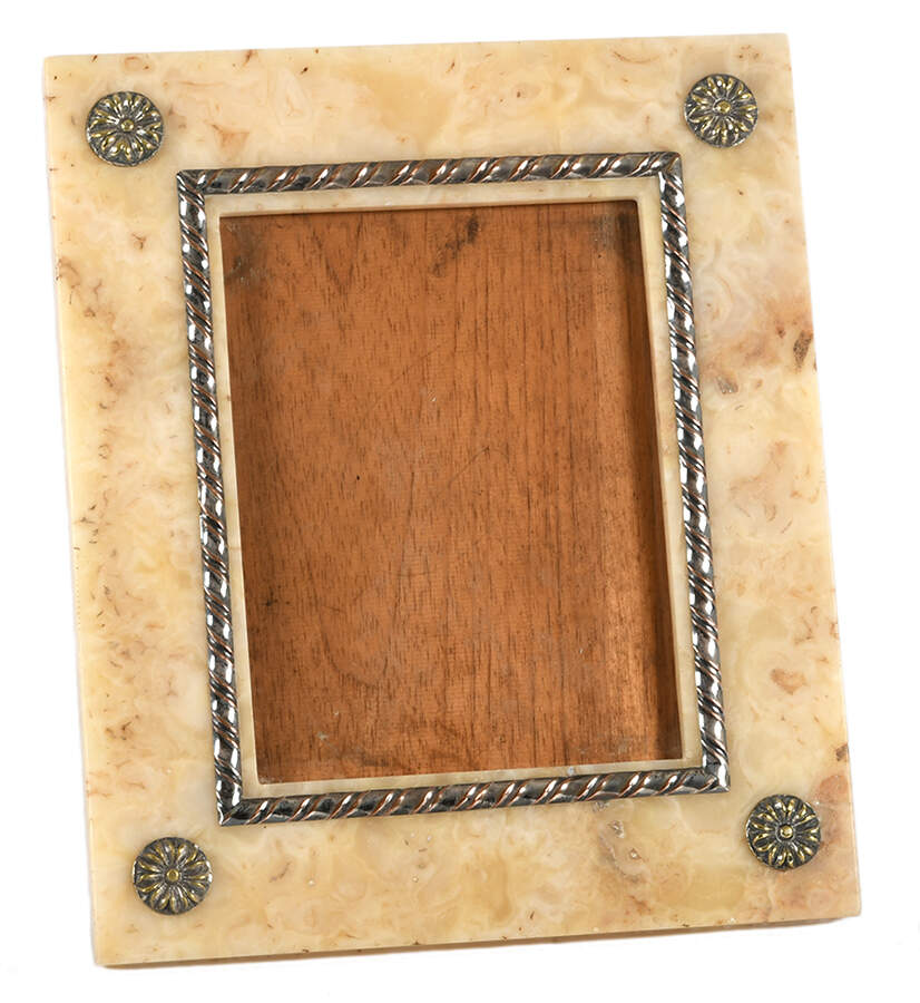 Marble and Bronze Mount Picture Frame-1