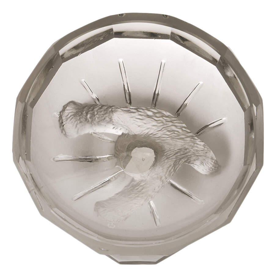 Pair of Art Deco Crystal Figural Bear Compotes-6