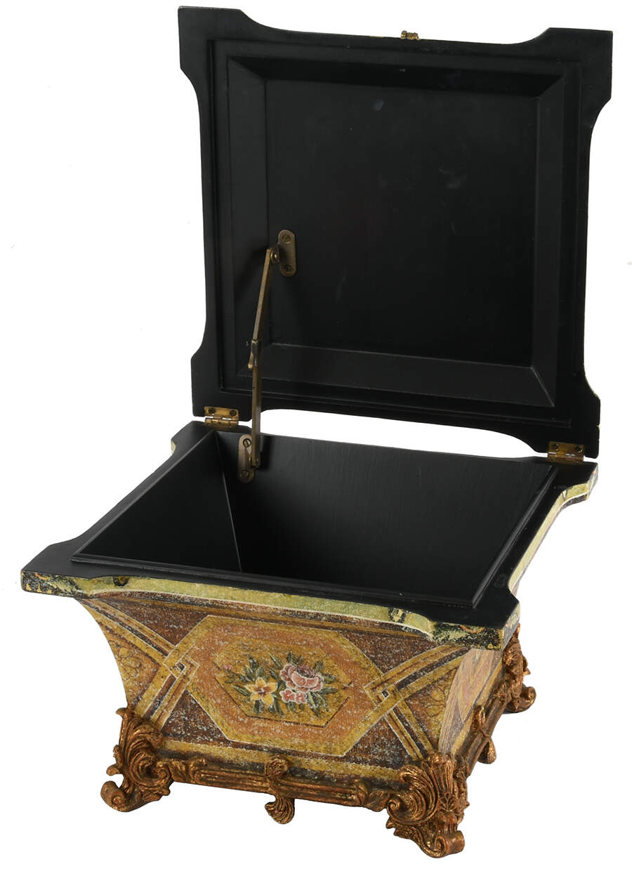 Footed Decoupage-Style Keepsake Box-8