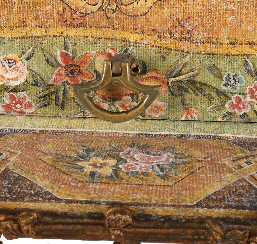 Footed Decoupage-Style Keepsake Box-4