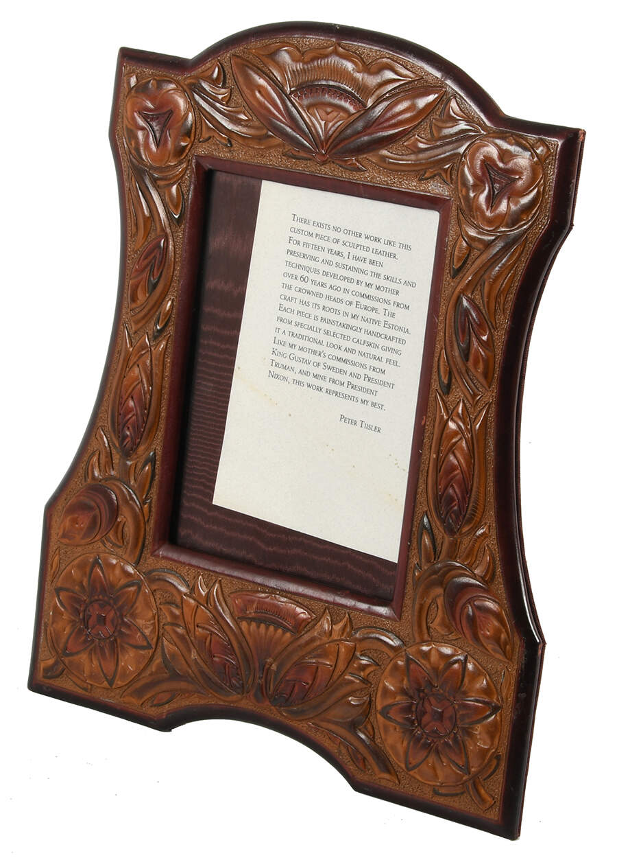 Peter Tiisler Tooled Leather Picture Frame-1