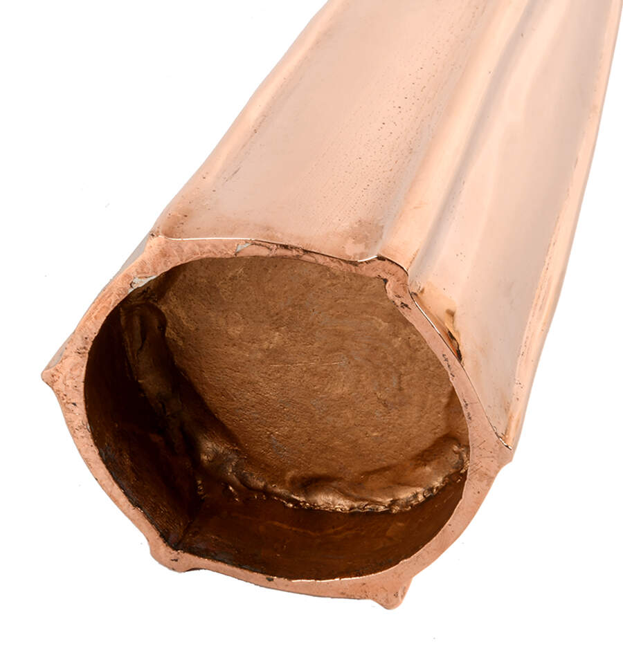 Mid-Century Modern Era Copper Tower Vase-2