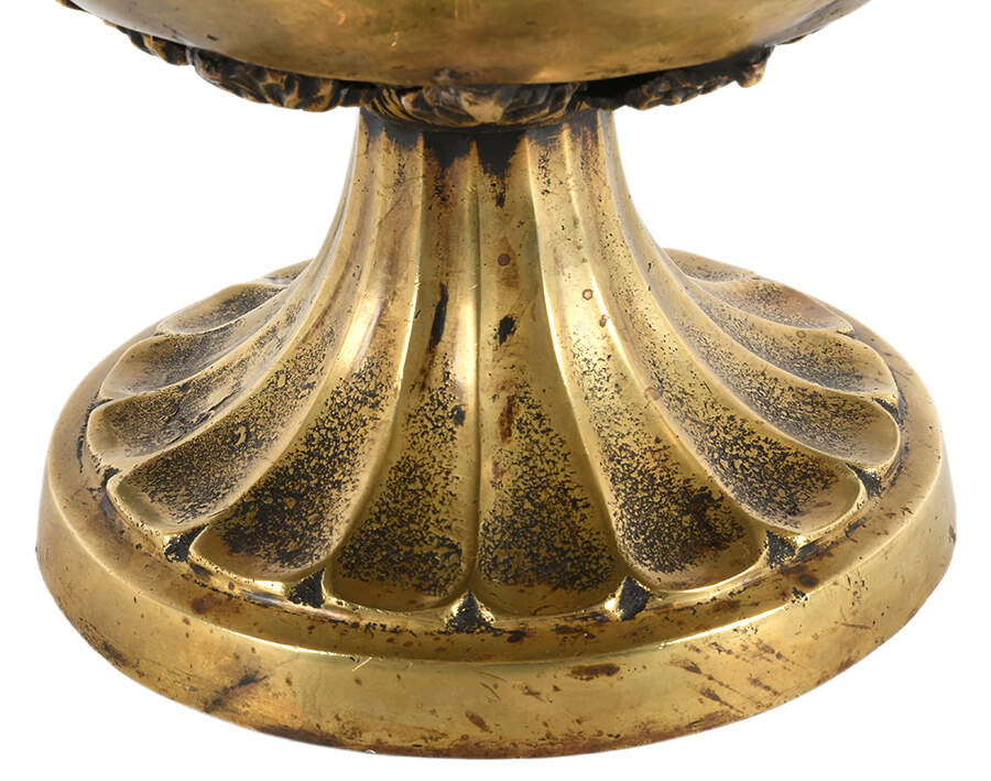 Bronze Compote Pedestal with Decorated Griffin Motifs-6