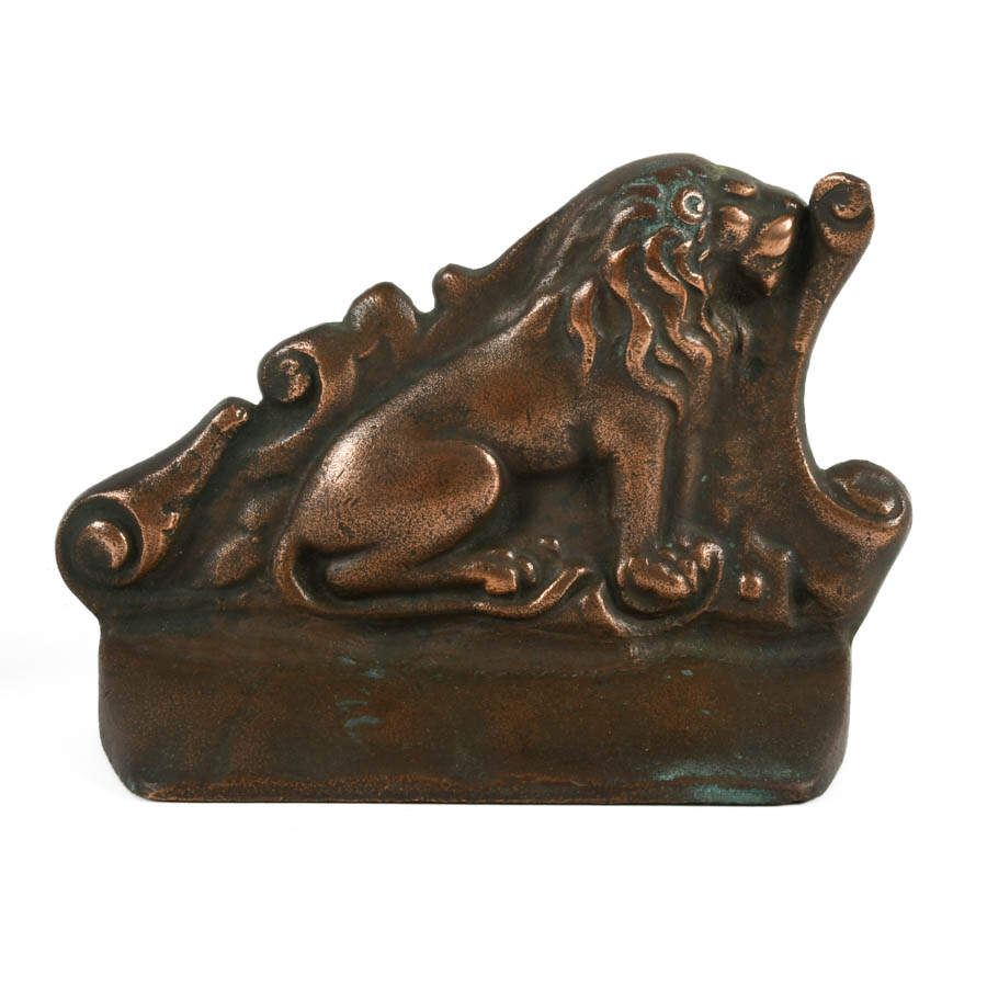 Cast Bronze Lion Doorstop-4