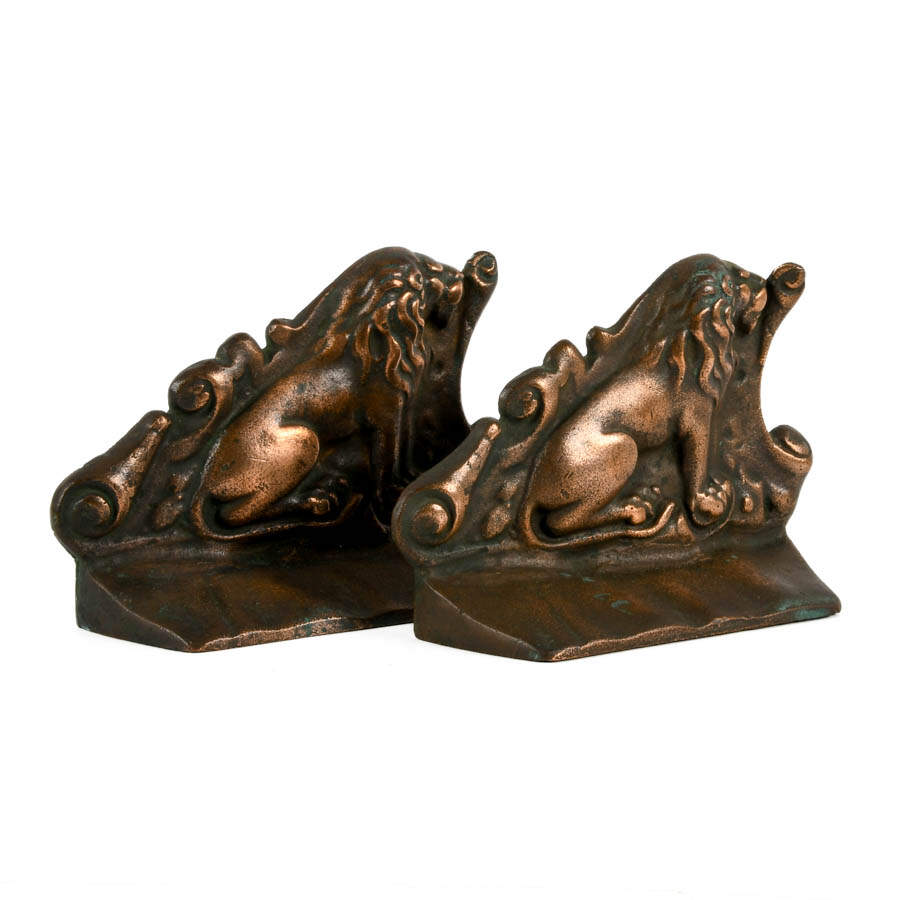 Cast Bronze Lion Doorstop-3