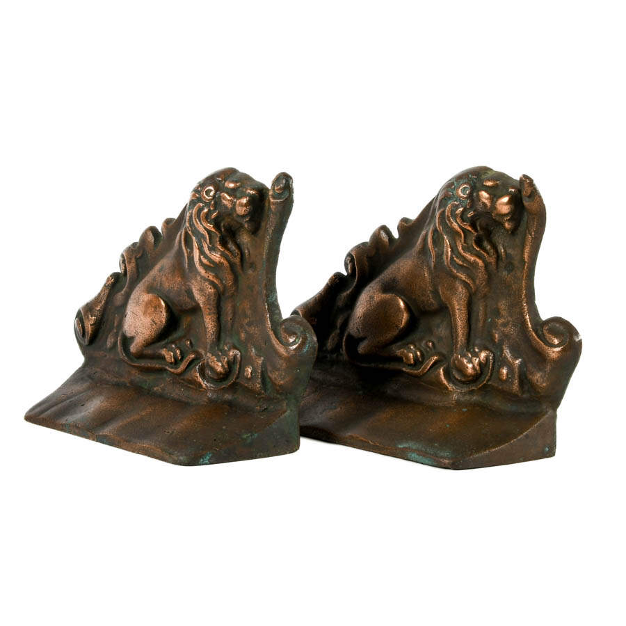 Cast Bronze Lion Doorstop-2