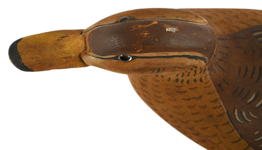 Carved Wooden Duck Decoy-4