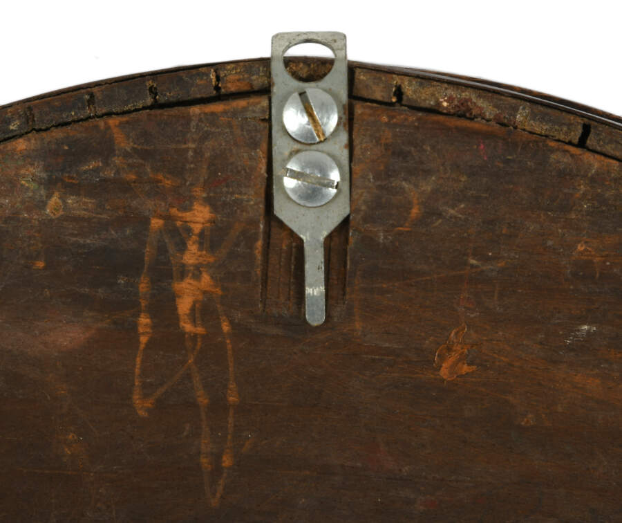 Antique Ingrahm Reverse Painted Clock-4