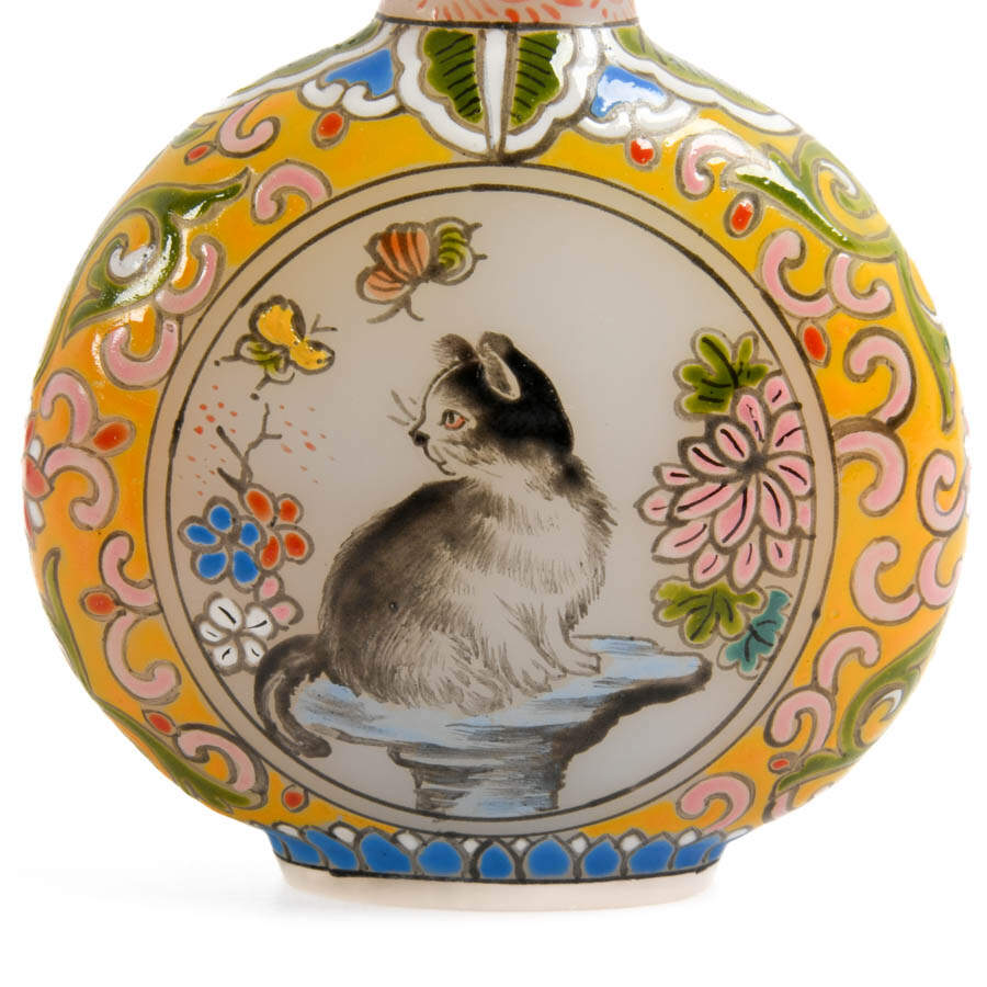 Grouping of Two Chinese Decorated Enamel and Hand-Painted Snuff Bottles-5