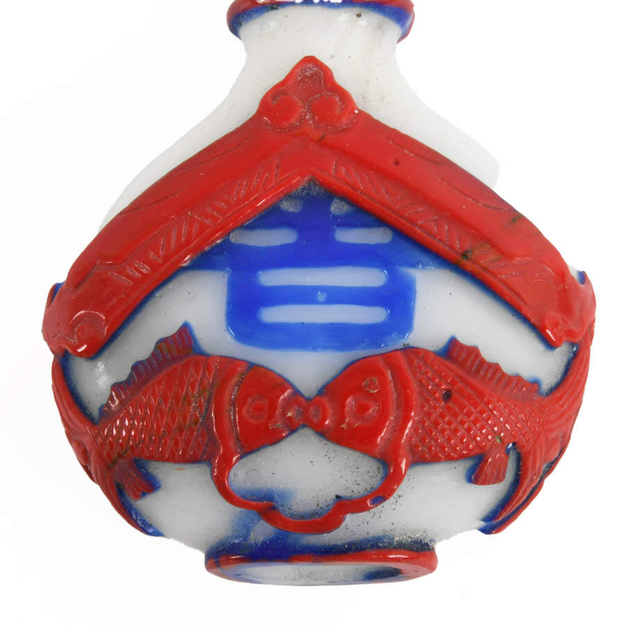 Grouping of Two Peking Glass Snuff Bottles-6