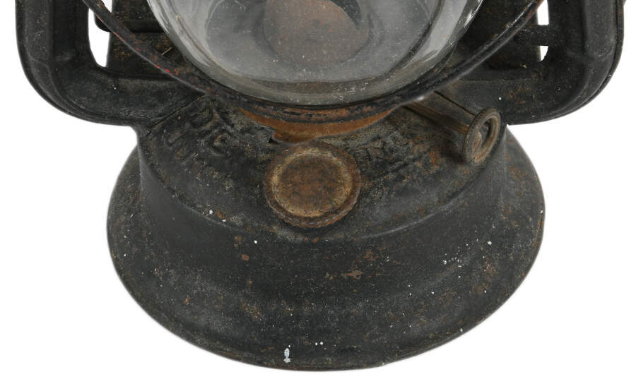 Antique 1923 Dietz Junior Gold Blast Wagon Lantern-6