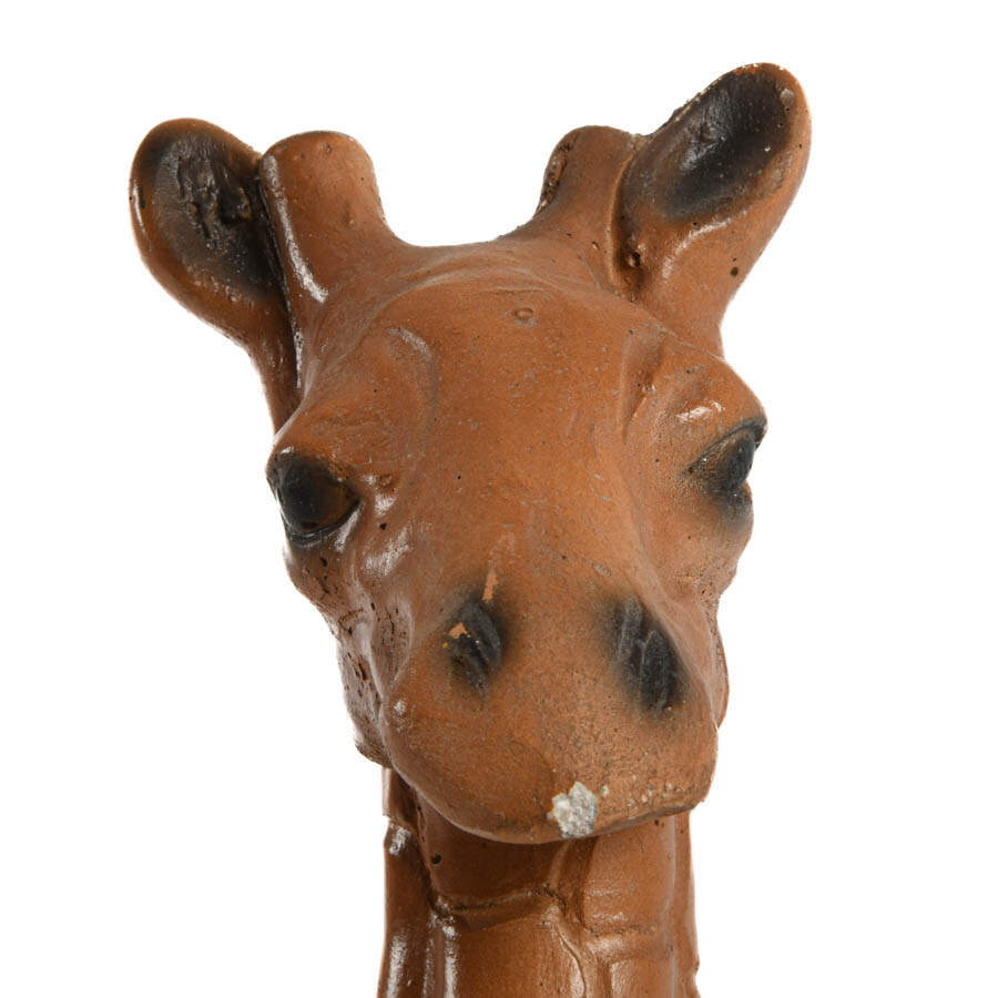 Chalkware Seated Giraffe Sculpture Attributed to Jaru-5
