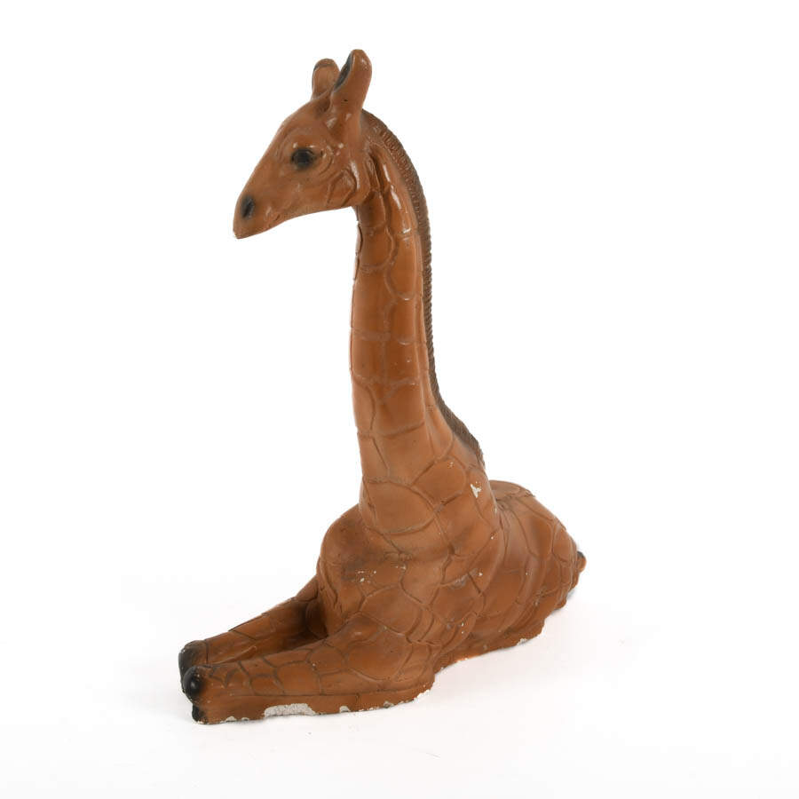 Chalkware Seated Giraffe Sculpture Attributed to Jaru-3