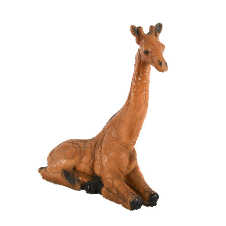 Chalkware Seated Giraffe Sculpture Attributed to Jaru-2