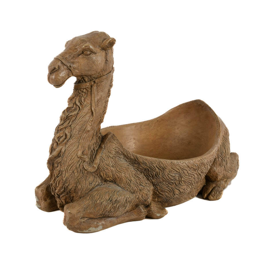 Large Figural Camel Plant Holder Statue-3