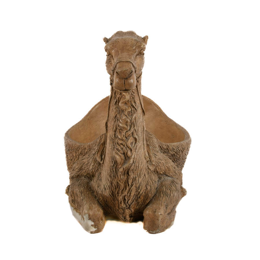 Large Figural Camel Plant Holder Statue-1