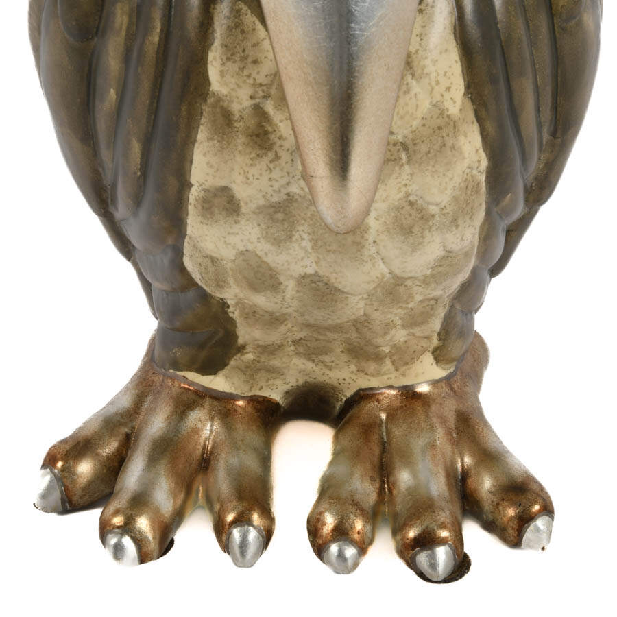 Silver Resin Pelican Figure-2