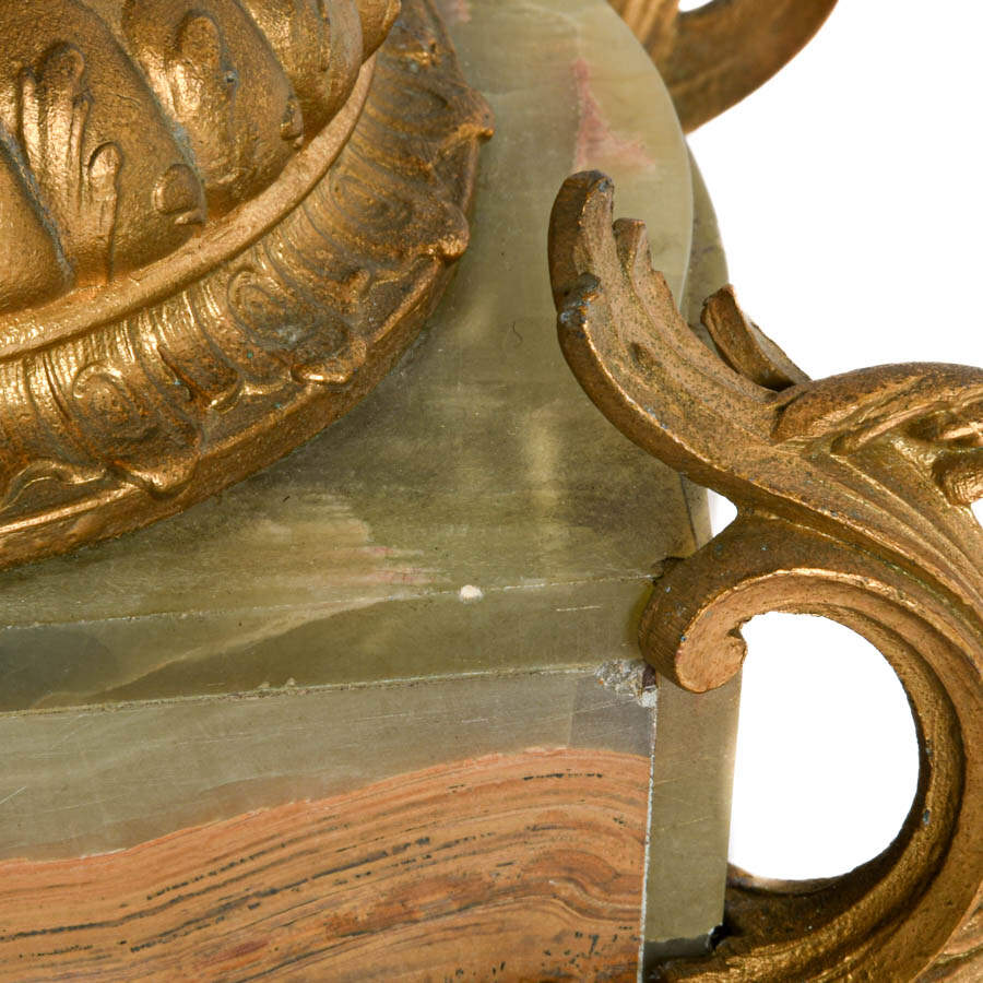 Antique Ormolu and Onyx Four Arm Candelabra-6