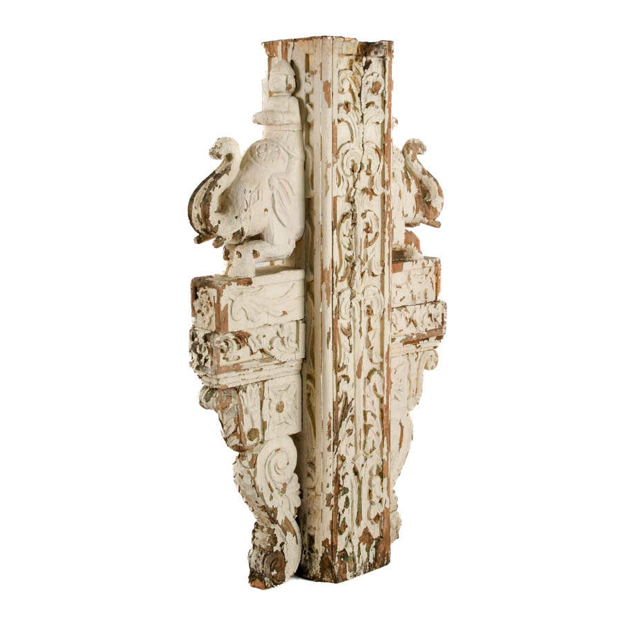 Carved Wood Architectural Salvage Detail-4
