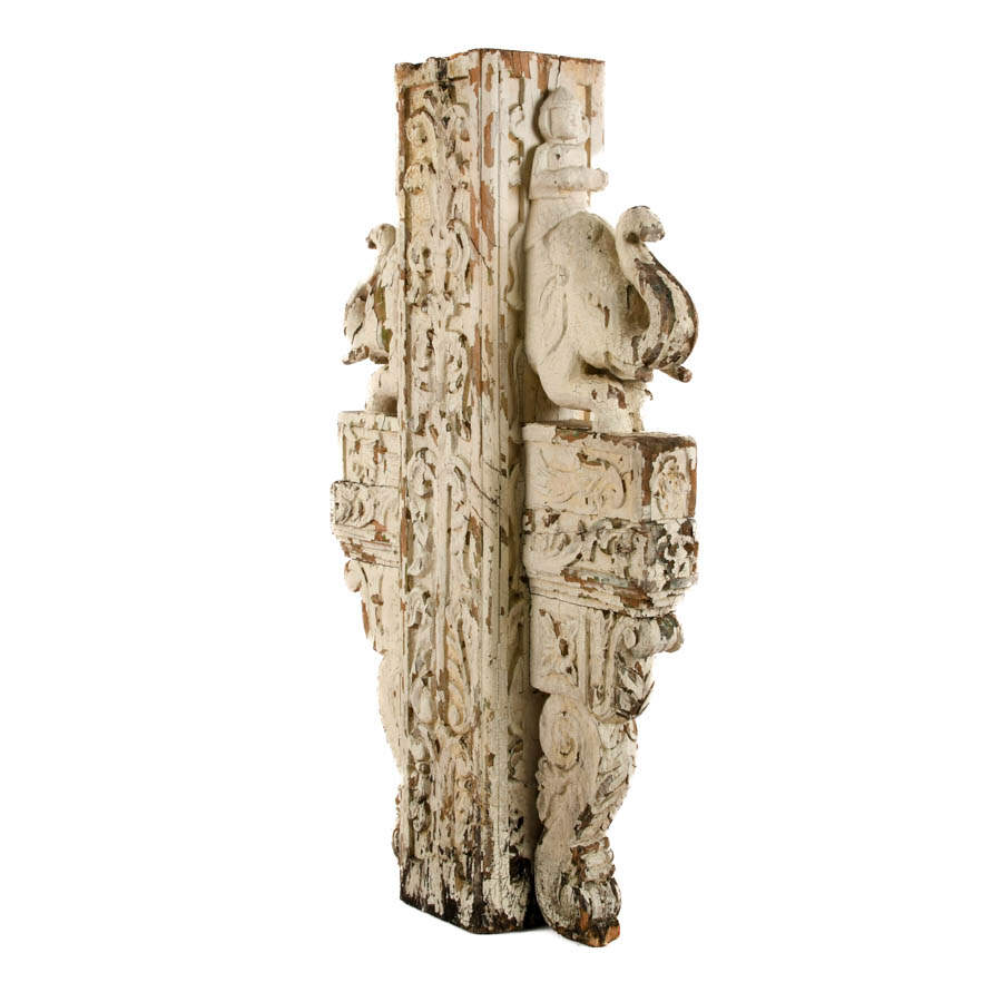 Carved Wood Architectural Salvage Detail-3