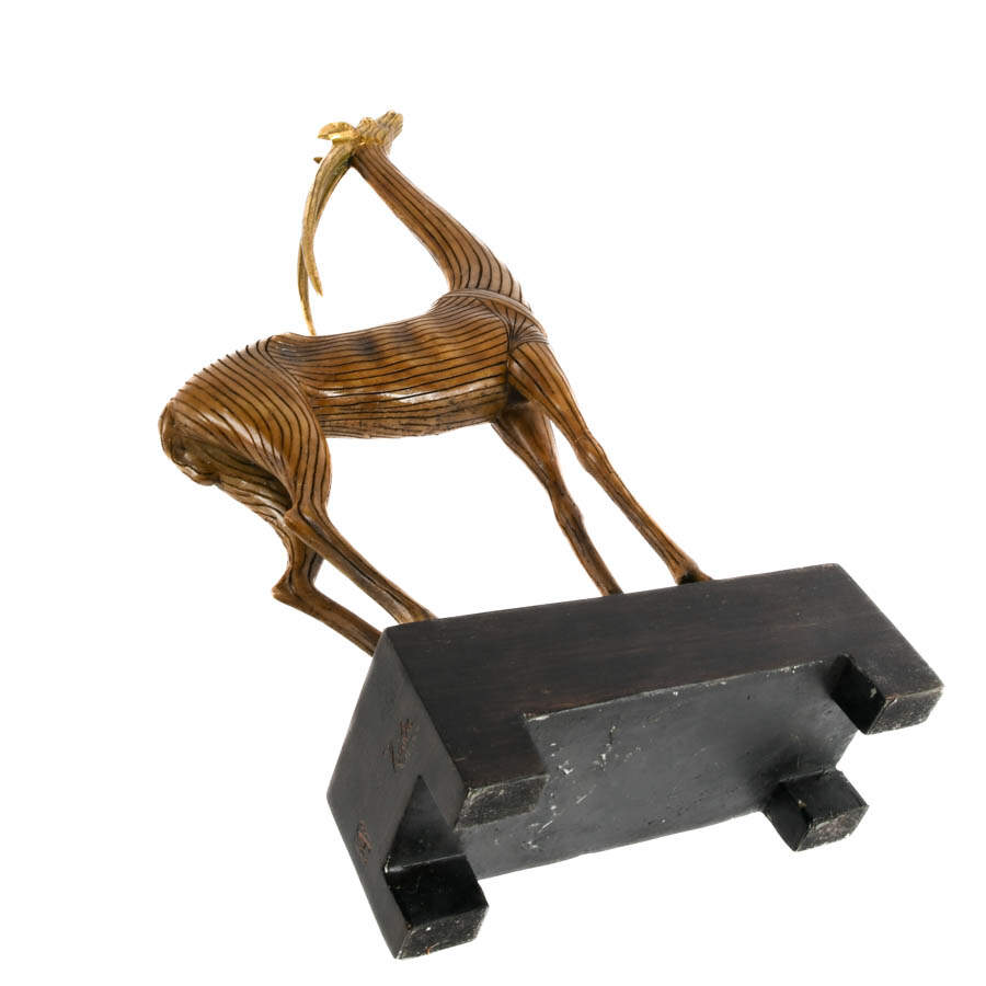 The Kindu Collection Mid-Century Modern Gazelle Sculpture-7