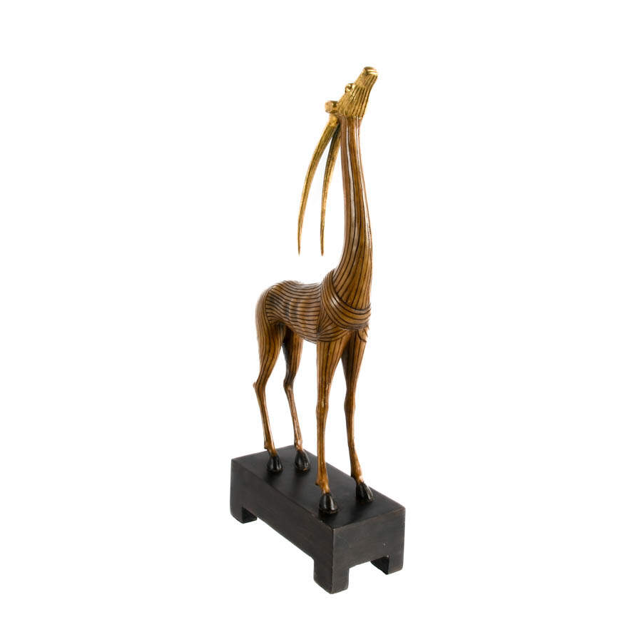 The Kindu Collection Mid-Century Modern Gazelle Sculpture-6