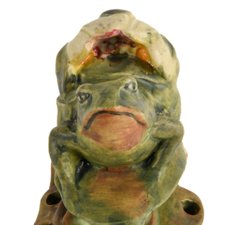 Weller Pottery Muskota Flower Frog-2