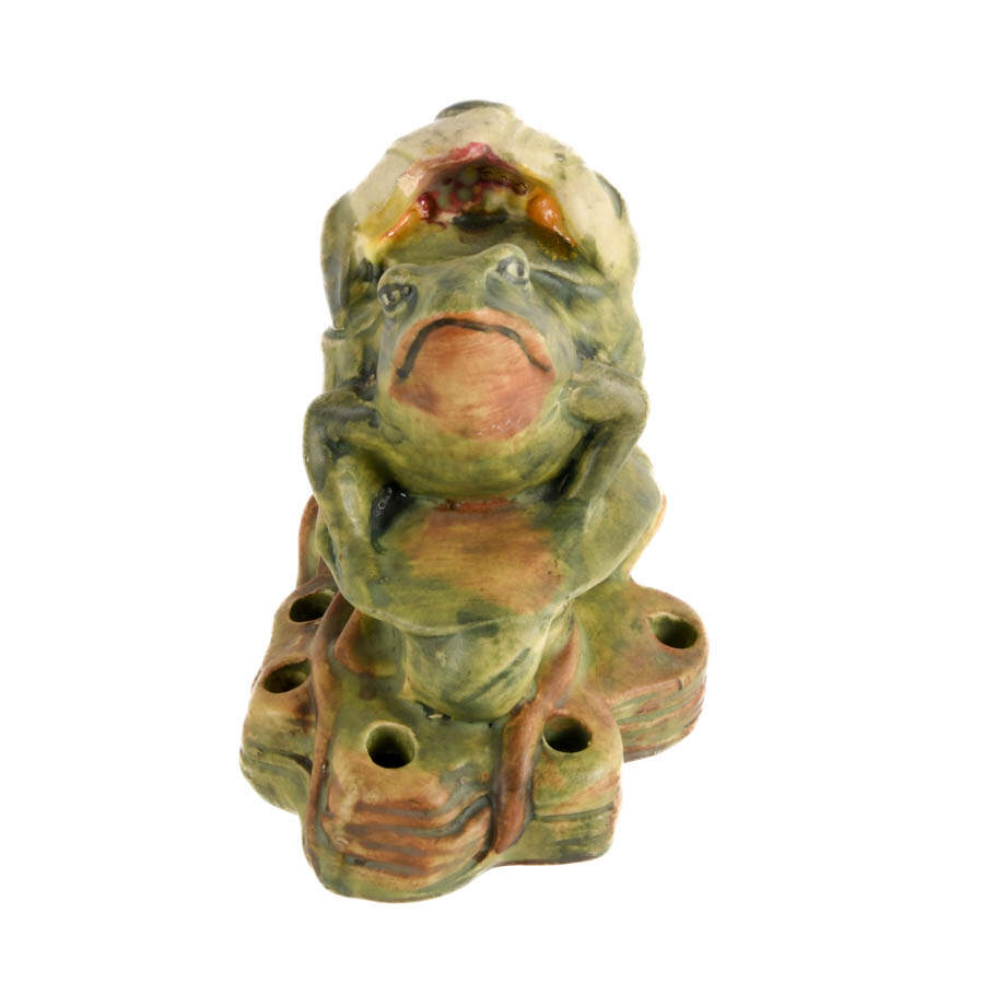 Weller Pottery Muskota Flower Frog-1