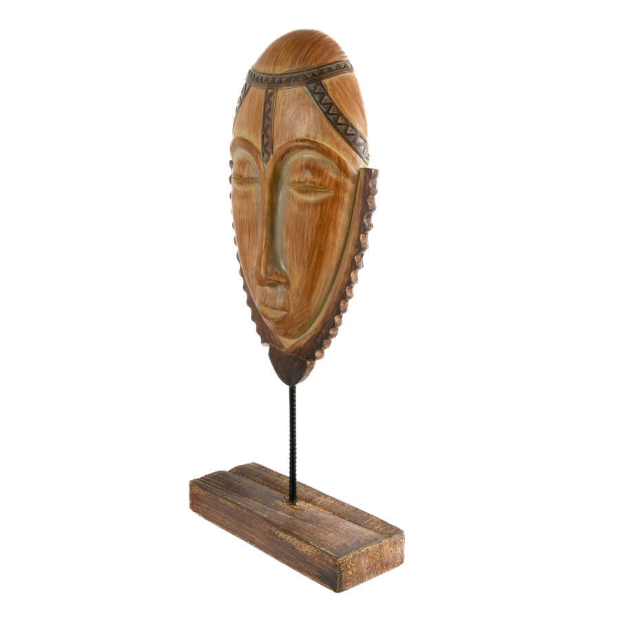 African Tribal Mask on Stand-3