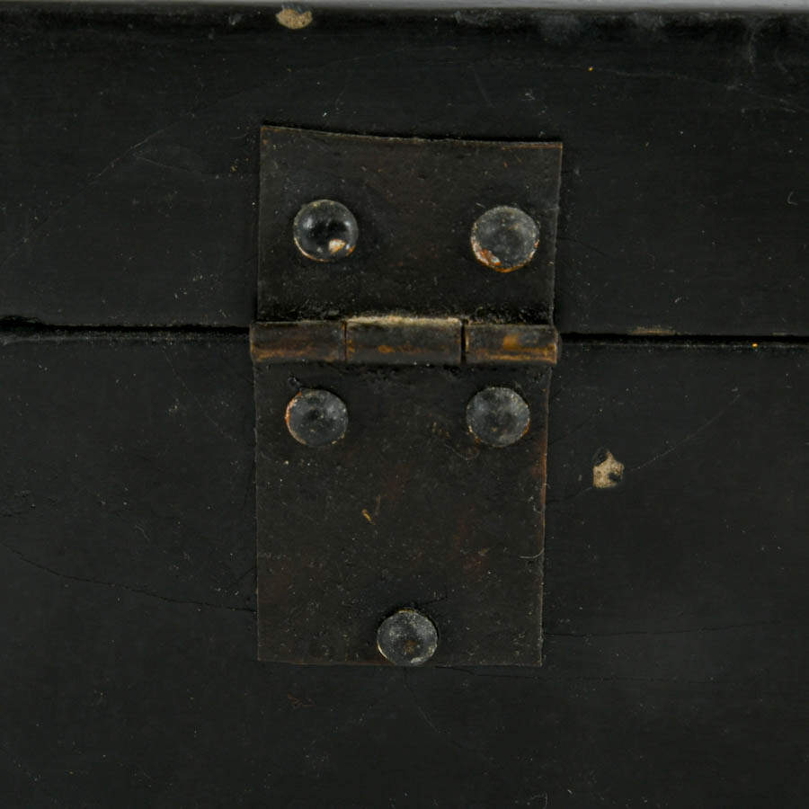 Antique Black Lacquer Chinese Box-4