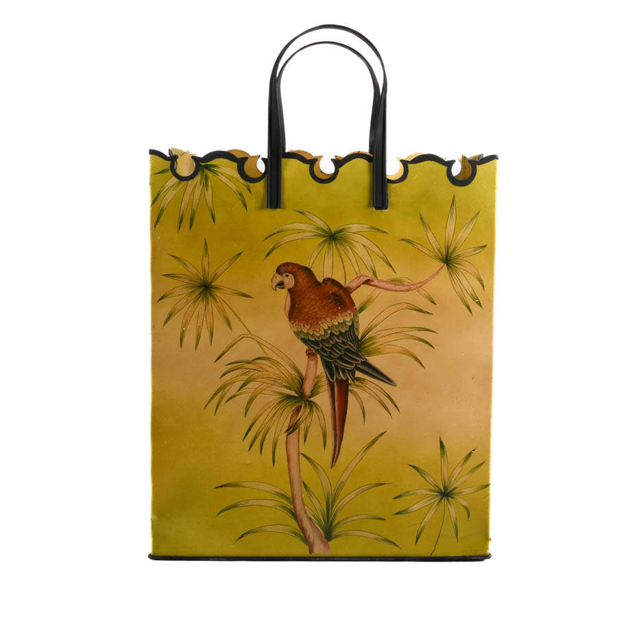 Decorative Metal Tote Bag Umbrella Stand-1
