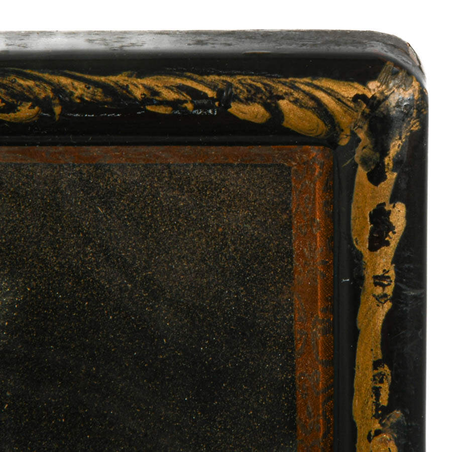 Framed Chinese Inlaid Stone Shadow Box-4