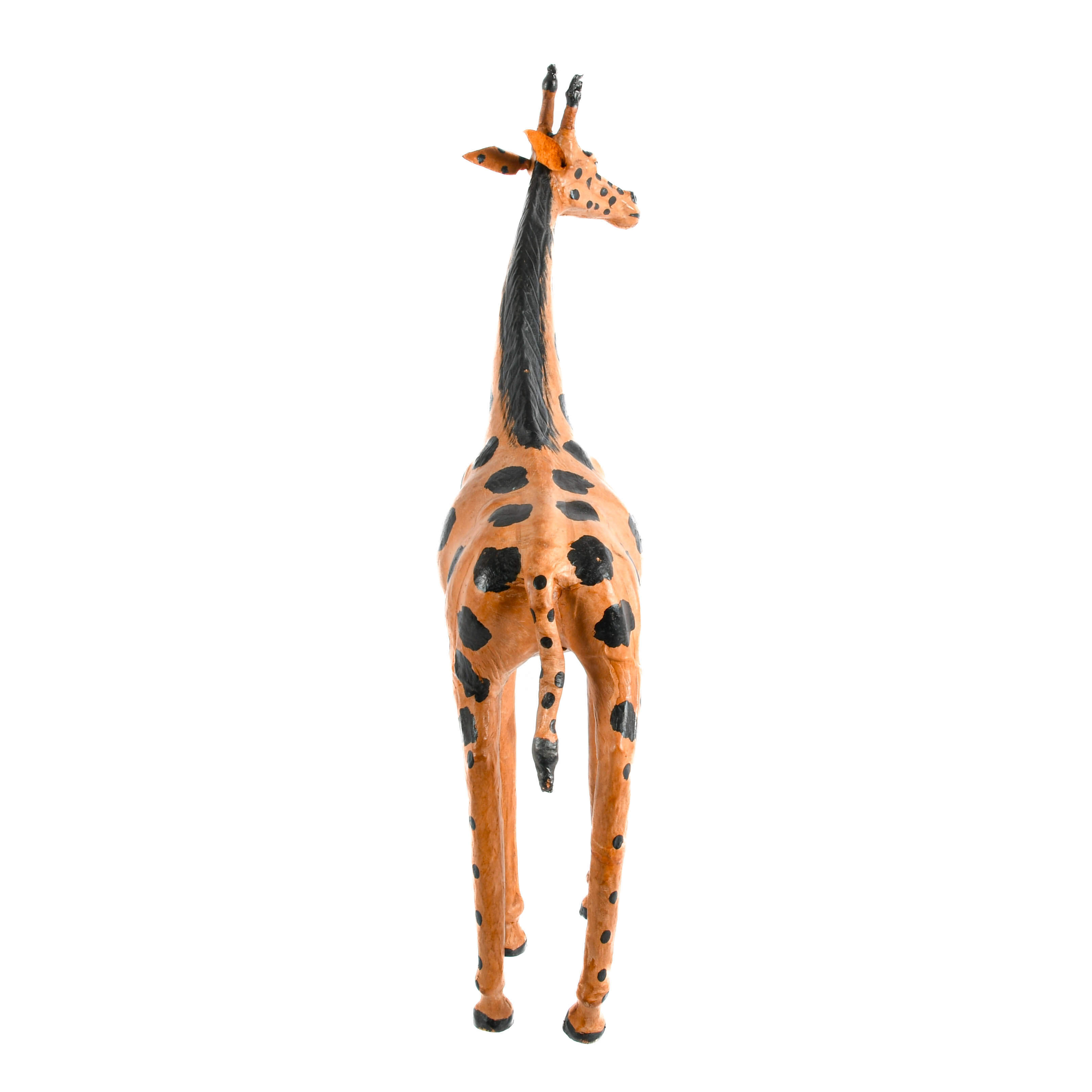 Abercrombie & Fitch-Style Leather and Painted Giraffe Figure-5