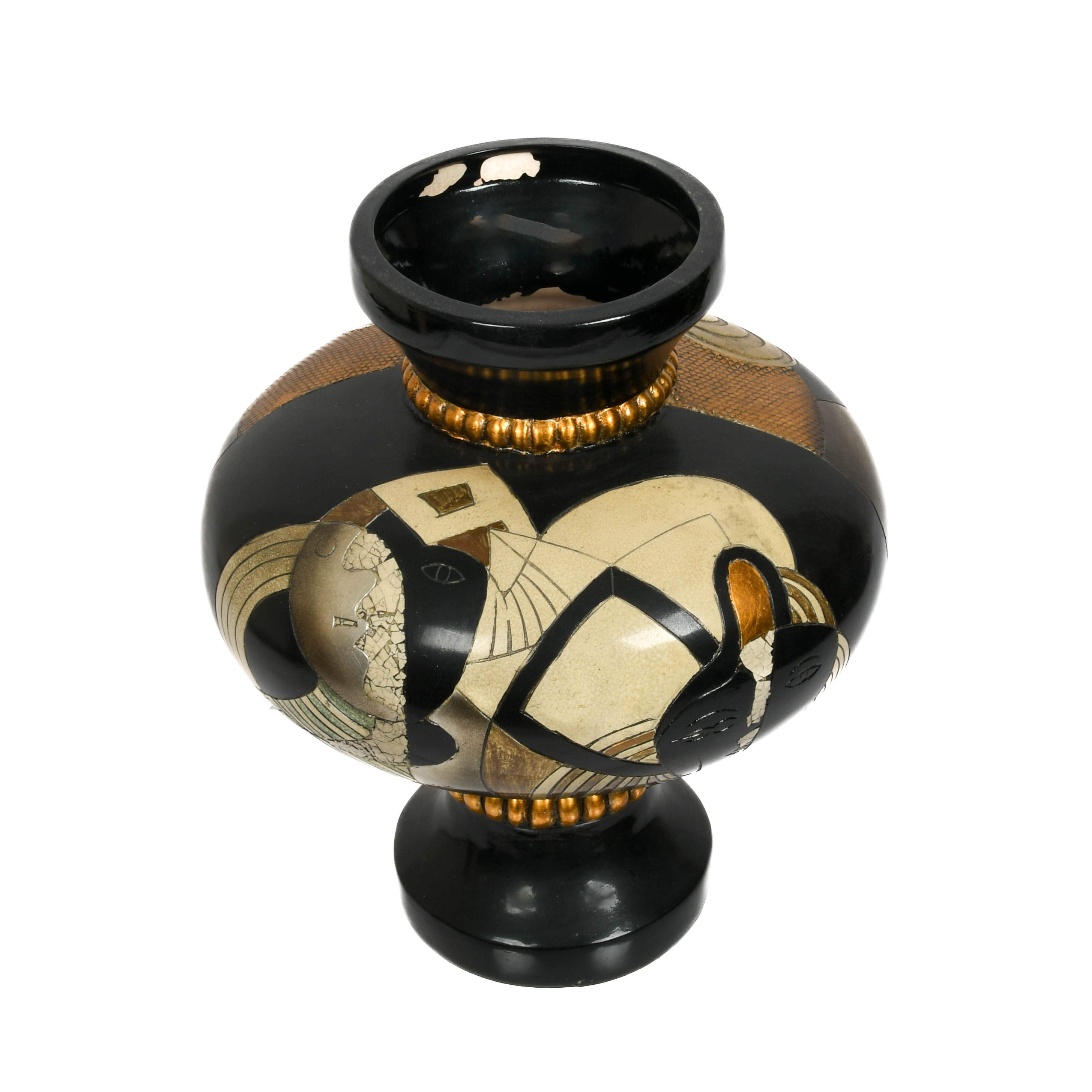 Hand-Painted Kalifano Pottery Vase-2