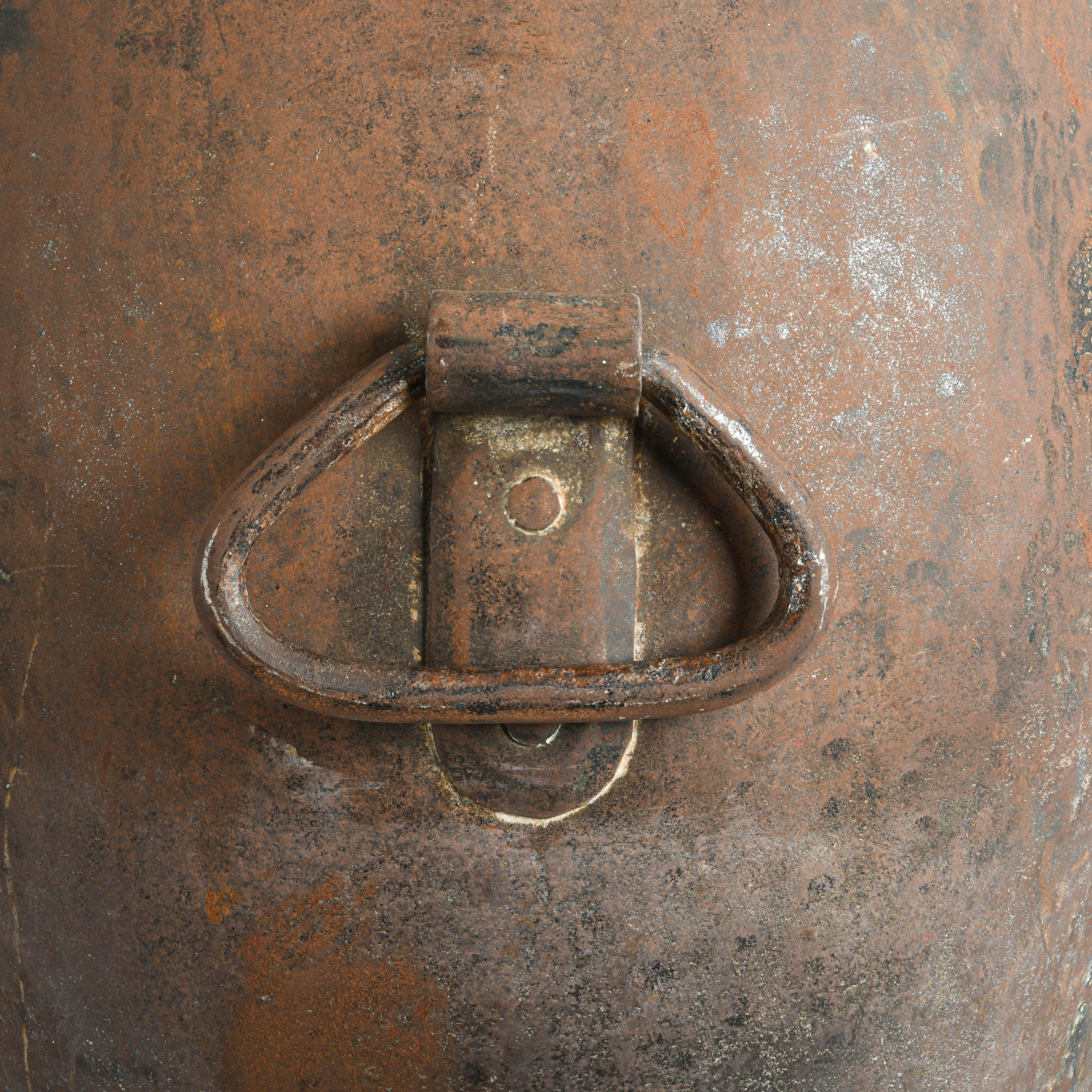 Pair of Oversize Rustic Metal Water Vessels-13